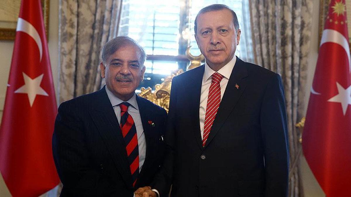 Cumhurbaşkanı Erdoğan, Pakistan Başbakanı Şerif'i Kabul Etti