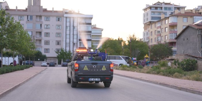 Konya Karatay'da Bayram Öncesi Yoğun İlaçlama Çalışmaları