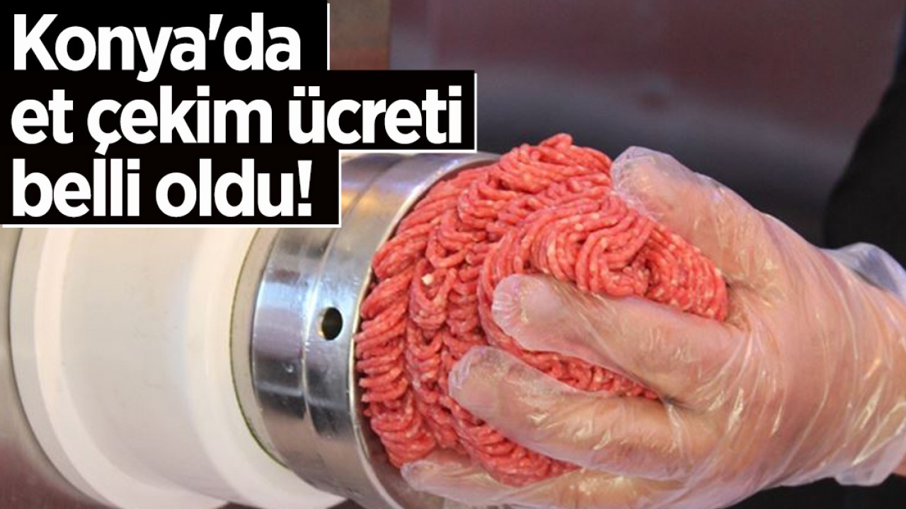 Konya'da Et Çekim Ücretleri Belli Oldu: Kaçak Çekimlere Karşı Denetimler Artırıldı