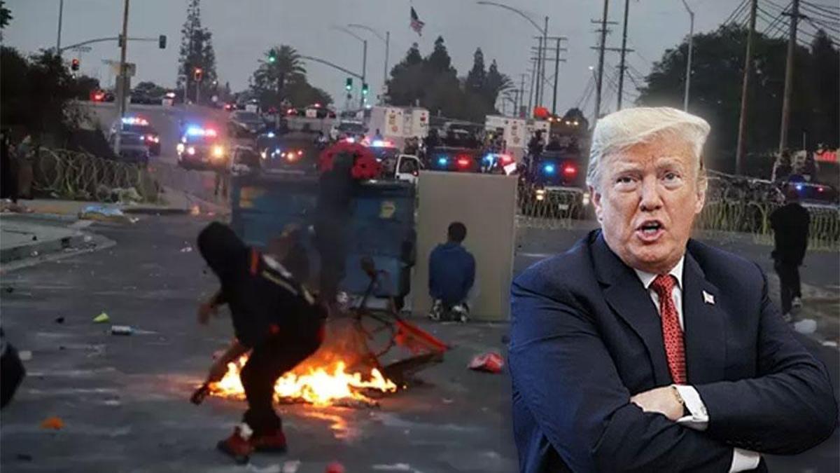 Trump'tan Los Angeles Protestolarına İç Savaş Çağrışımlı Yorum