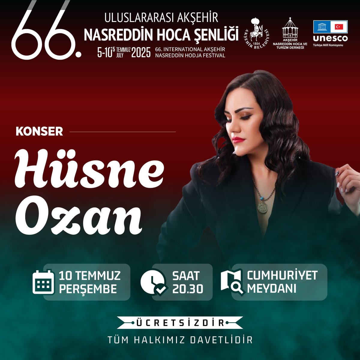Akşehir'de Hüsne Ozan Konseriyle Müzik Şöleni