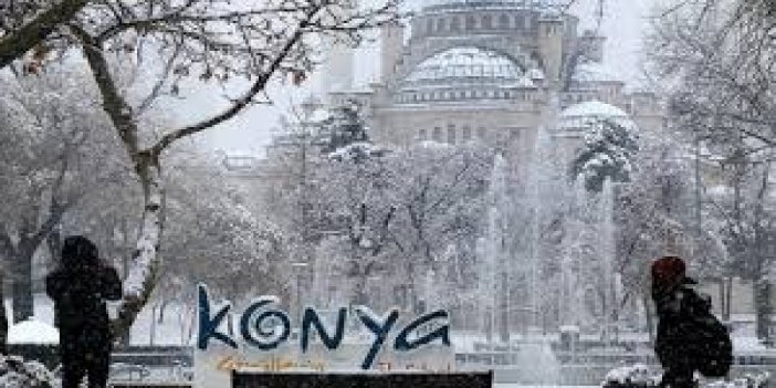 Konya'da Eğitime Kar Engeli