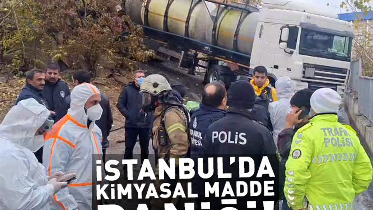 İstanbul'da Kimyasal Madde Paniği: Tankerden Yola Döküldü