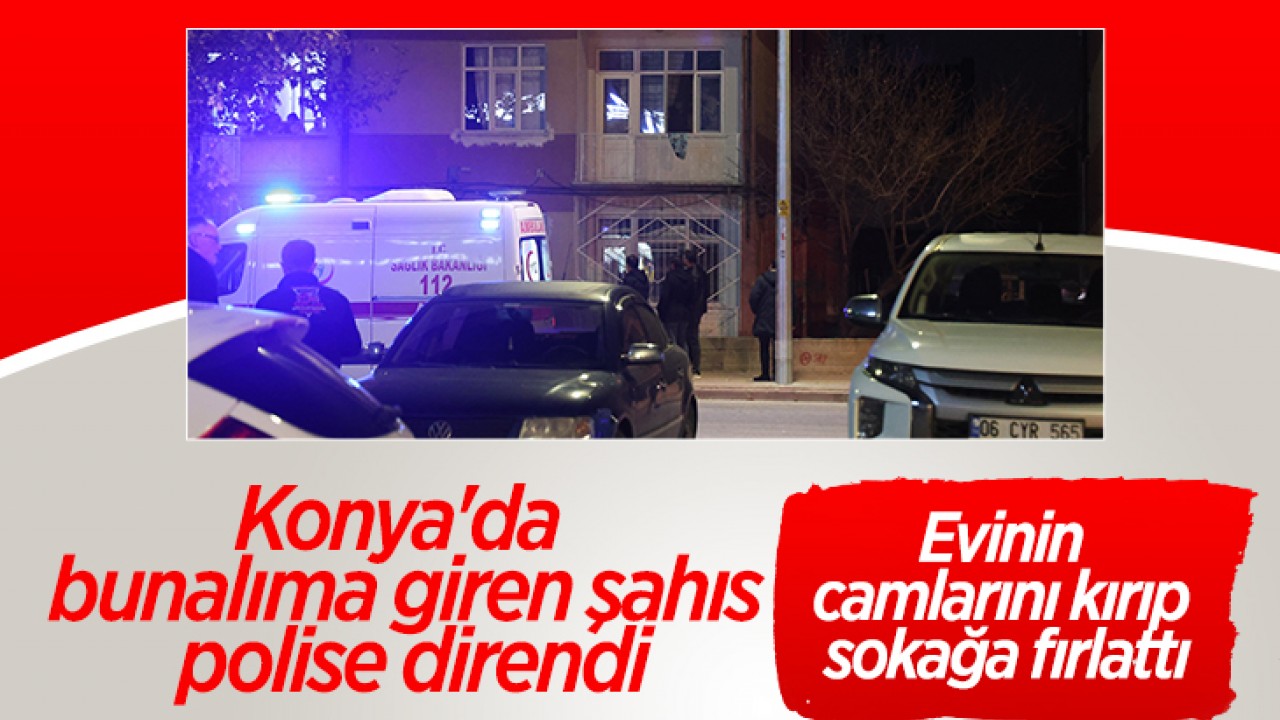 Konya'da Bunalıma Giren Şahıs, Polisin Müdahalesiyle İkna Edildi