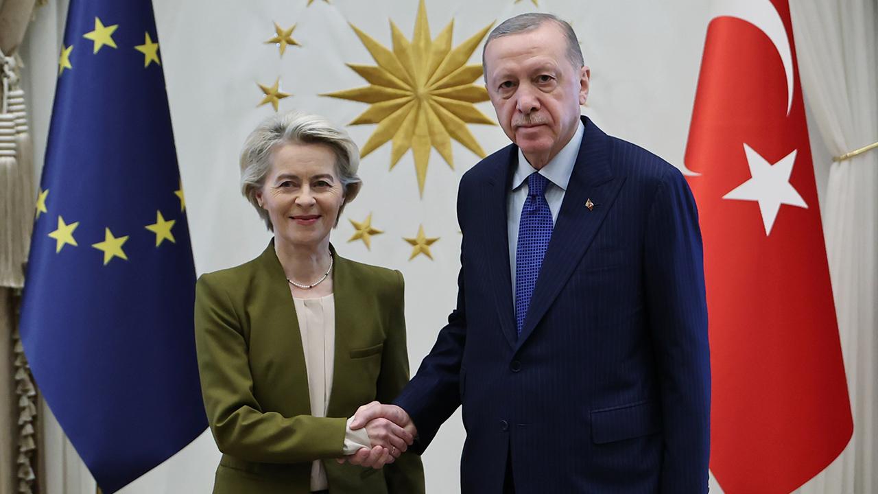 Cumhurbaşkanı Erdoğan ve AB Komisyonu Başkanı von der Leyen Ankara'da Görüştü