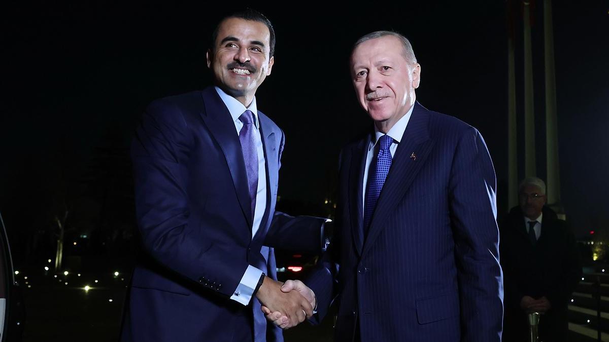 Erdoğan ve Katar Emiri Külliyede Bir Araya Geldi: Suriye'de İstikrar Vurgusu