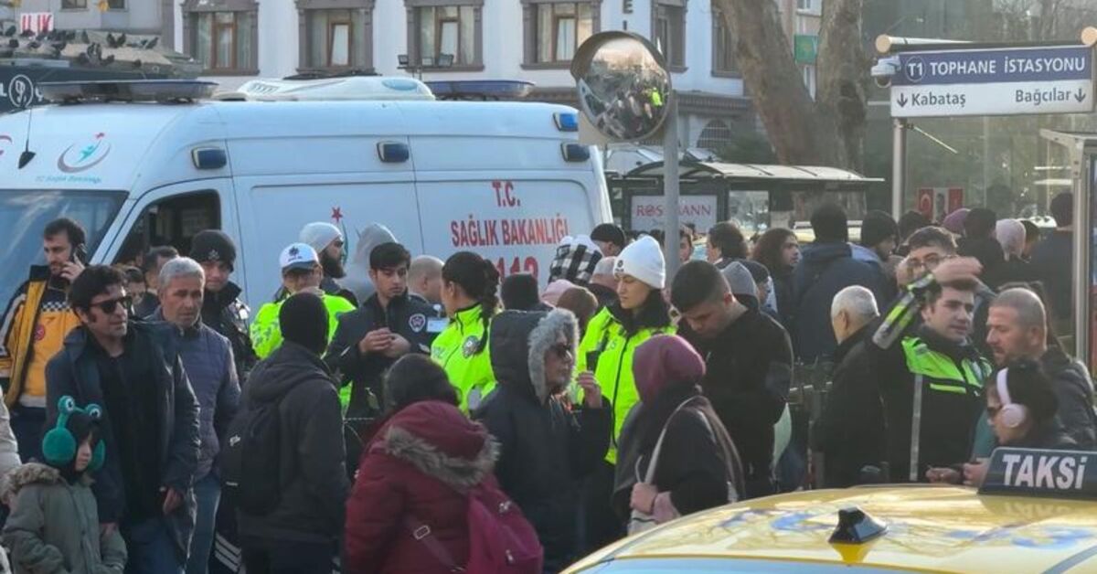 Tophane Durağında Tramvay Kazası: Bir Kişi Ağır Yaralı