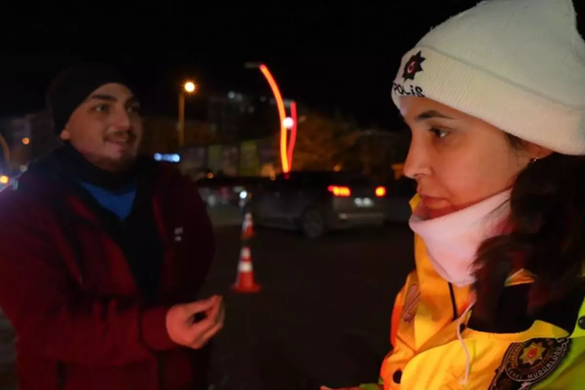 Kırıkkale'de Kasksız Sürüşe Ceza: Sürücüden Polise İlginç Yaklaşım