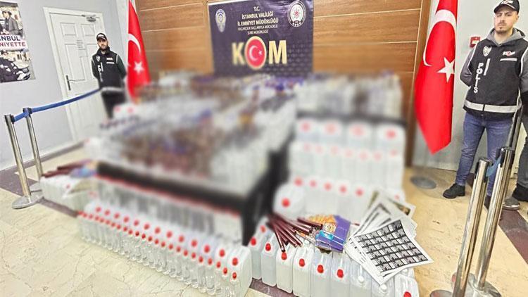 İstanbul'da Kaçak Alkol Operasyonu: 20 Günde 17 Ton Ele Geçirildi