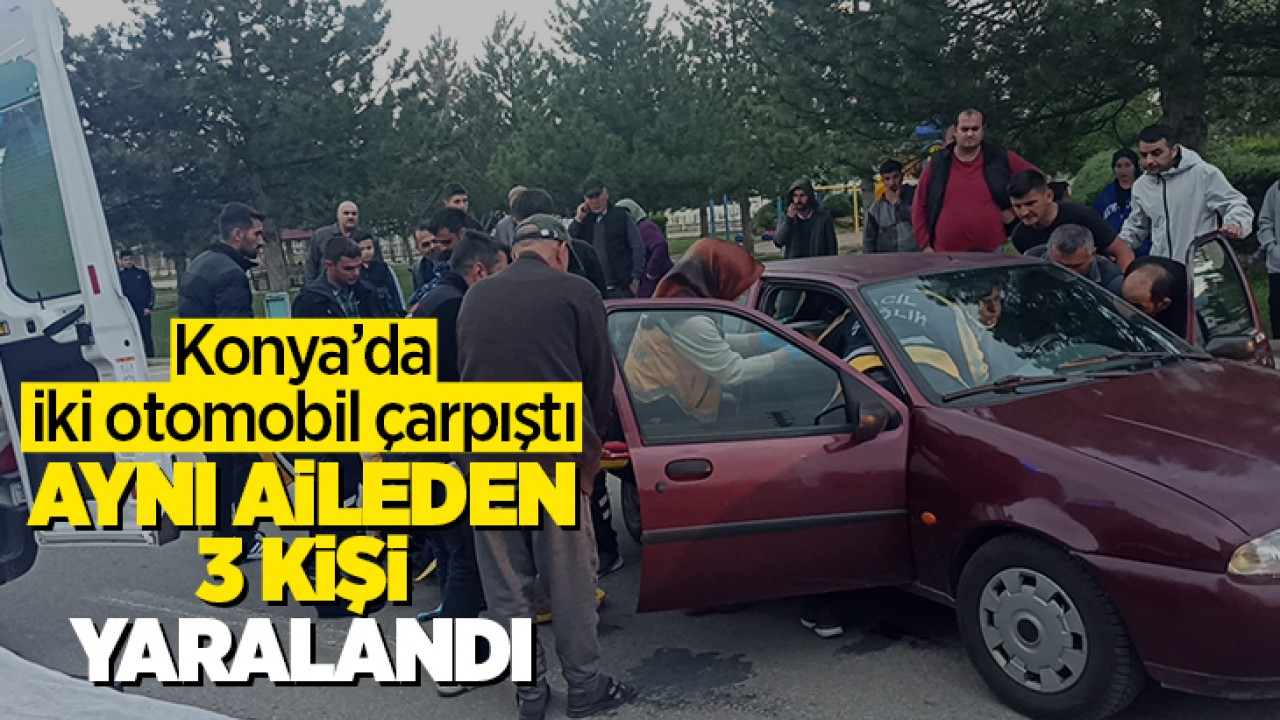 Konyada Zincirleme Trafik Kazası: Aynı Aileden 3 Kişi Yaralandı