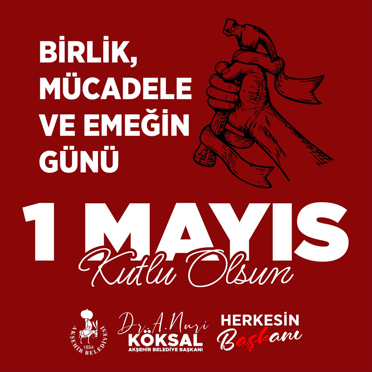 Akşehir Belediyesi, 1 Mayıs Emek ve Dayanışma Günü'nü Kutladı