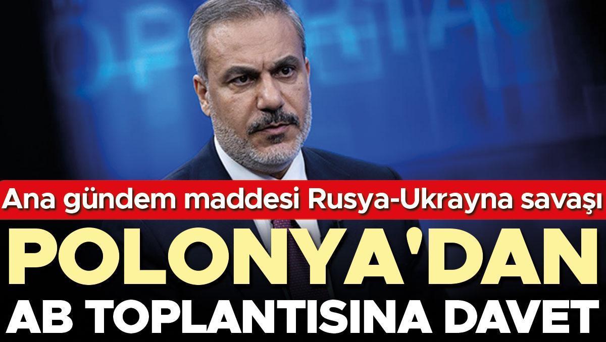 Polonya, Türkiye'yi AB Dışişleri Bakanları Toplantısına Davet Etti
