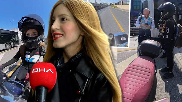 İstanbul'da Motosikletli Genç, Yanlışlıkla Metrobüs Yoluna Girdi
