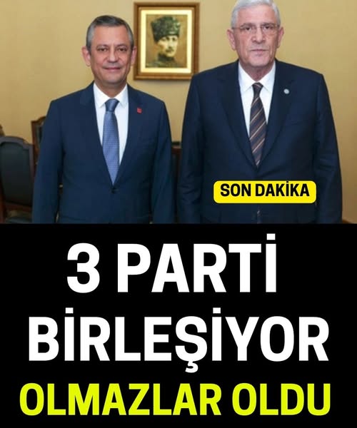Üç Parti Birleşmesiyle Yeni Siyasi Hareket Ortaya Çıkıyor