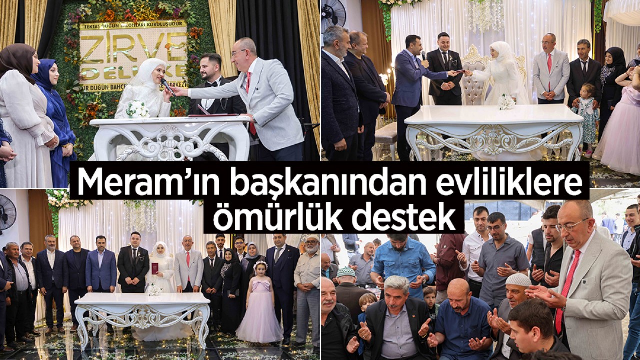 Meram Belediye Başkanı Genç Evlenenlere Destek Veriyor