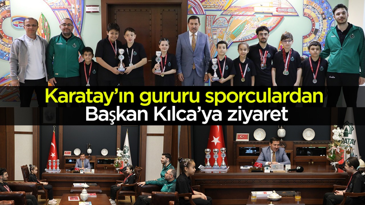 Karatay Belediyespor Masa Tenisi Takımı, Başkan Kılcayı Ziyaret Etti