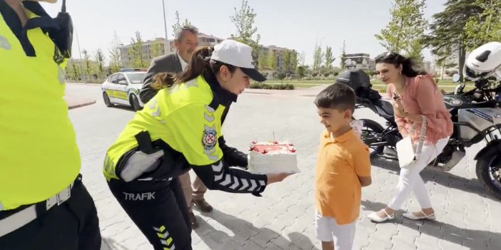 Konya'da Şehit Polis Memurunun Çocuğuna Özel Anlamlı Sürpriz