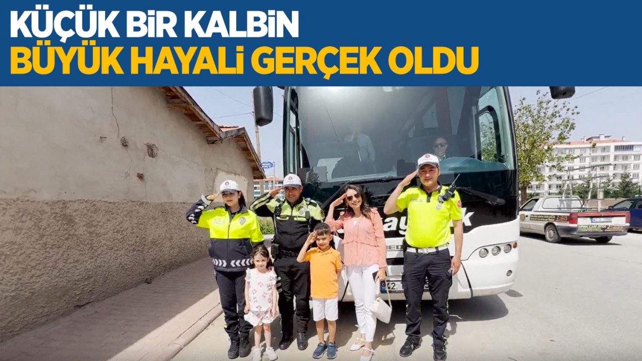 Şehit Polis Memuru Ali Ergün'ün Oğlu İçin Konya'da Doğum Günü Sürprizi