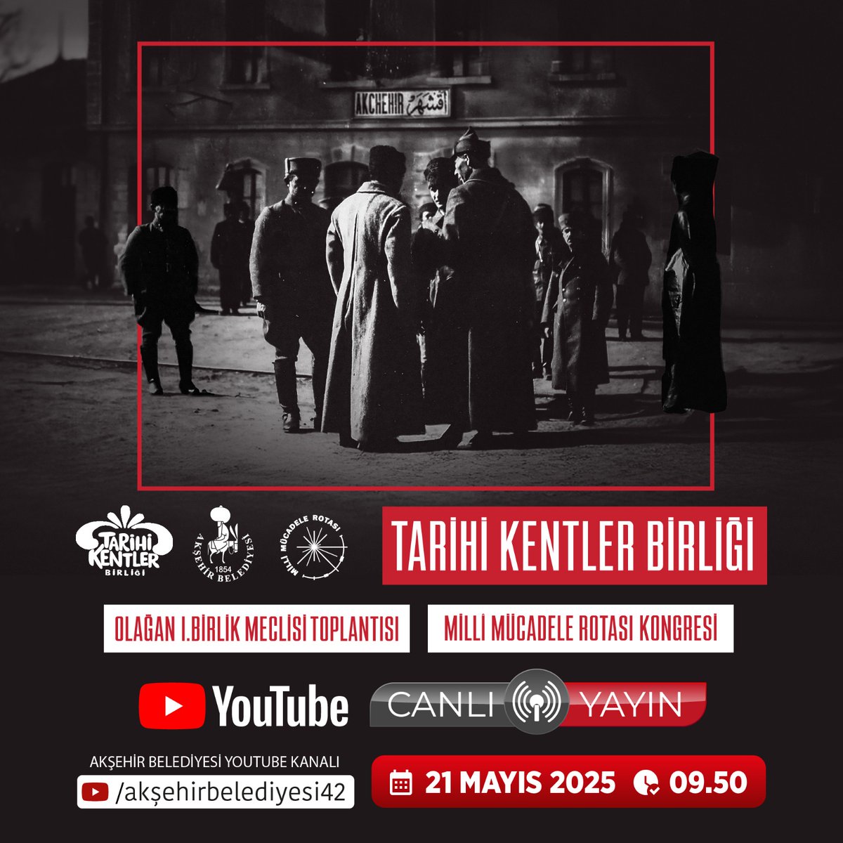 Akşehir'de Tarihi Kentler Birliği ve Milli Mücadele Rotası Kongresi Yapıldı