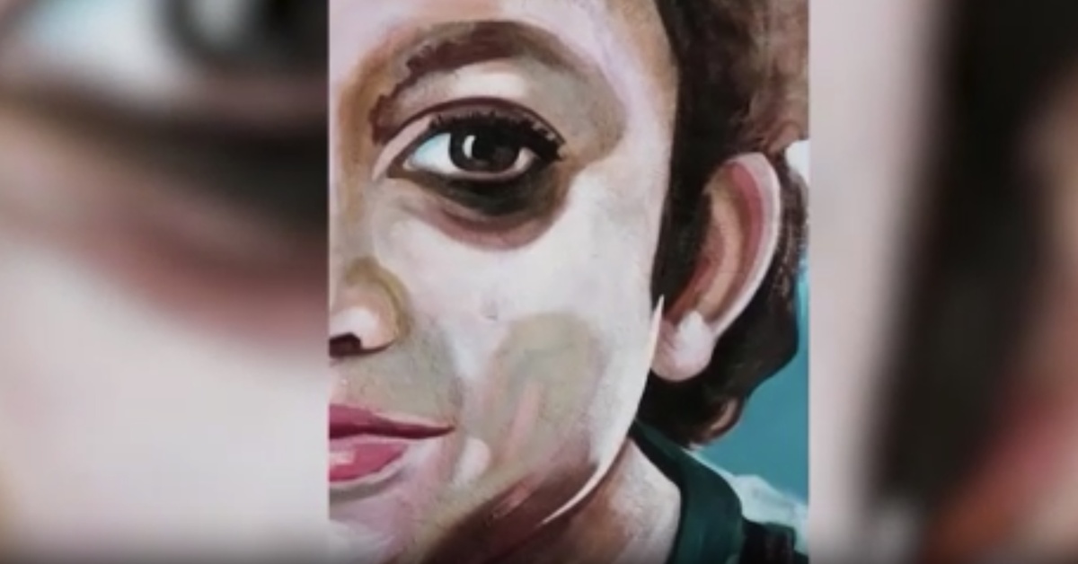 Azerbaycanlı Ressam Minguzzinin Portresi Edirne Duvarına Yansıtıldı