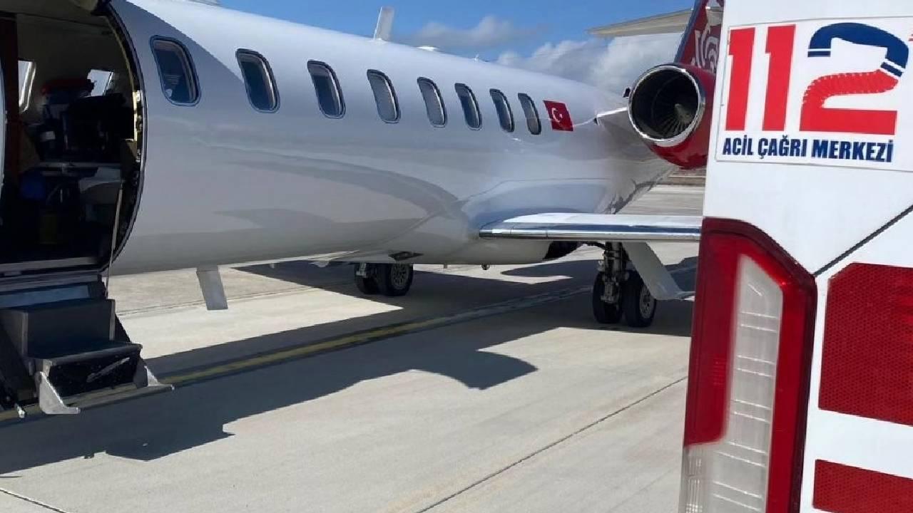 Hatay'da Kalp Rahatsızlığı Olan 8 Günlük Bebek Ambulans Uçakla İstanbul'a Nakledildi