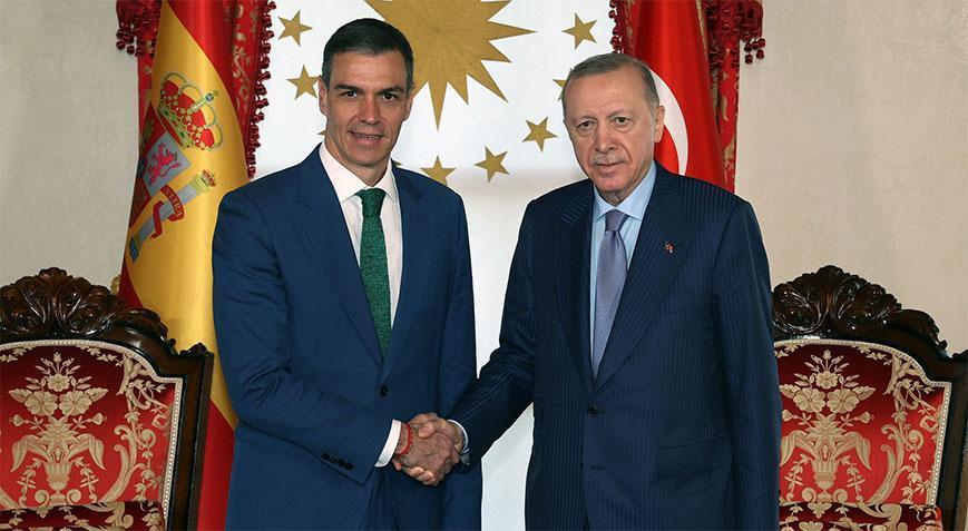Dolmabahçe'de Kritik Zirve: Erdoğan, Sanchezi Kabul Etti