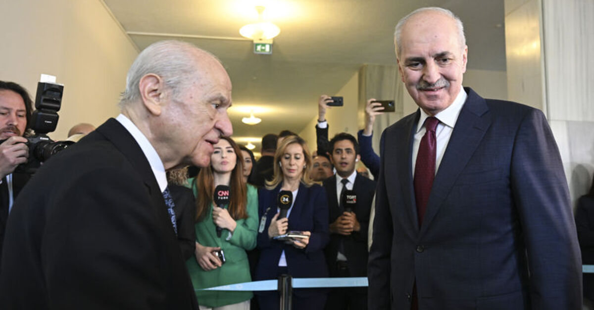 TBMM Başkanı Kurtulmuş, Devlet Bahçeli ile Terörsüz Türkiye Sürecini Görüşmek Üzere Bir Araya Geldi