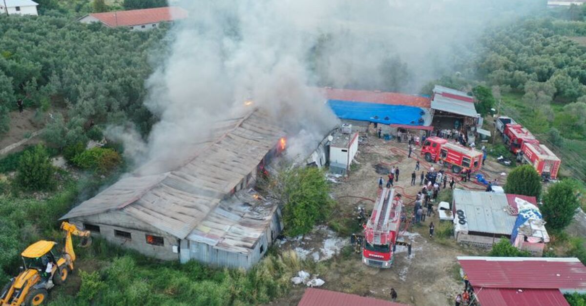 Hatay'da Tekstil Atölyesinde Yangın Çıktı: İtfaiye Ekipleri Müdahale Ediyor