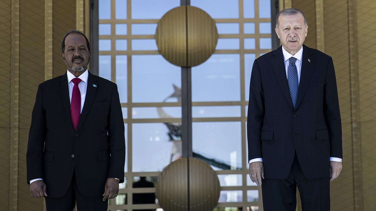 Erdoğan Somali Cumhurbaşkanı Mahmud ile Görüştü