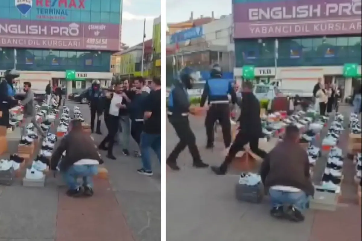 Çekmeköy'de Seyyar Satıcı Zabıtaya Bıçak Çekti, Polis Müdahale Etti