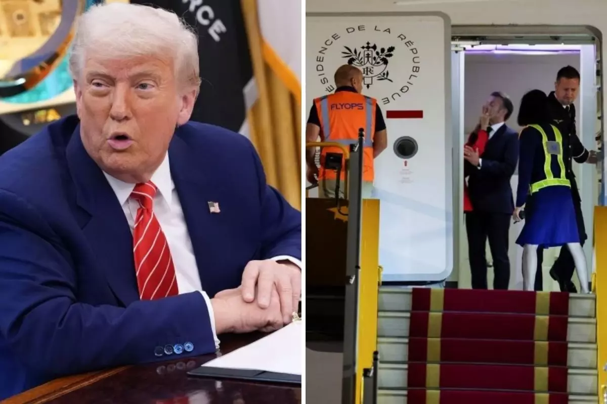 Trump'tan Macron'un Eşinden Tokat Yiyen Macrona İlginç Evlilik Tavsiyesi
