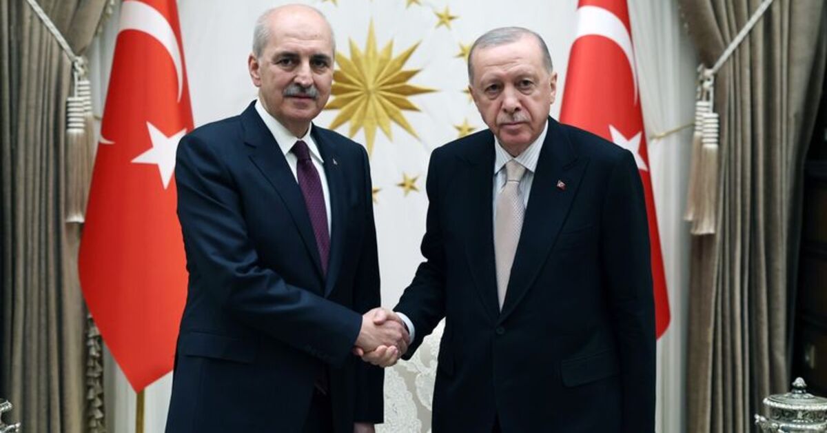 Cumhurbaşkanı Erdoğan, TBMM Başkanı Kurtulmuş'u Kabul Etti