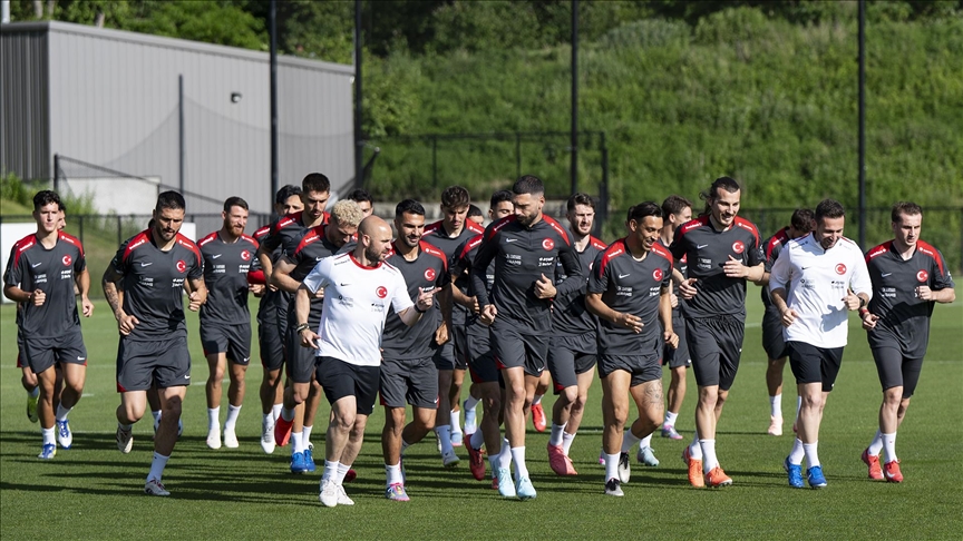 A Milli Futbol Takımı ABD'deki İlk Antrenmanını Gerçekleştirdi