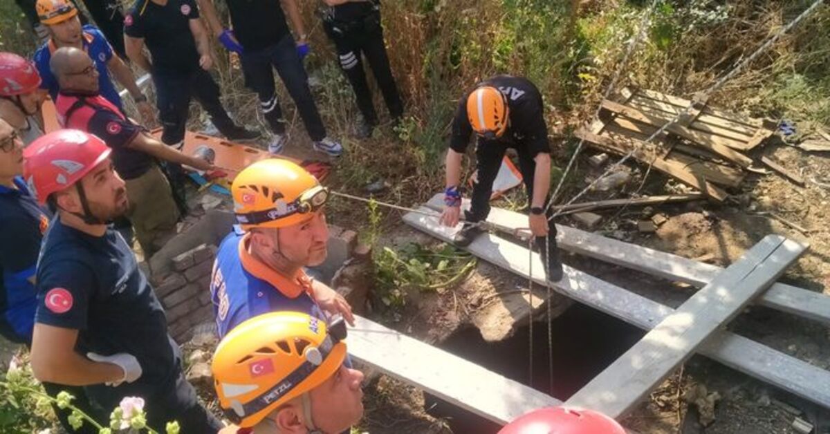 İzmir'de Kuyuya Düşen Anne ve 2 Çocuğu Kurtarıldı
