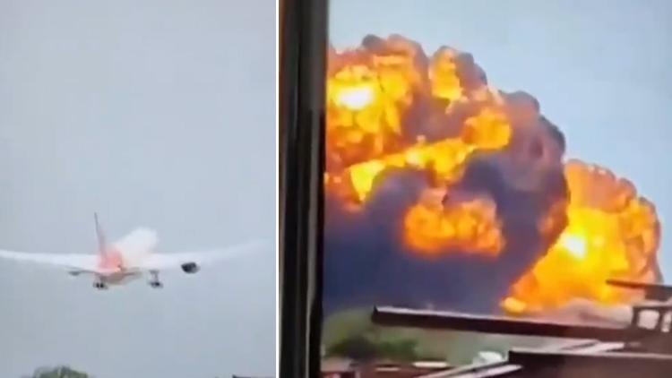 Hindistan'da Yolcu Uçağı Düştü: 244 Kişi İçin Kurtarma Çalışmaları Başladı