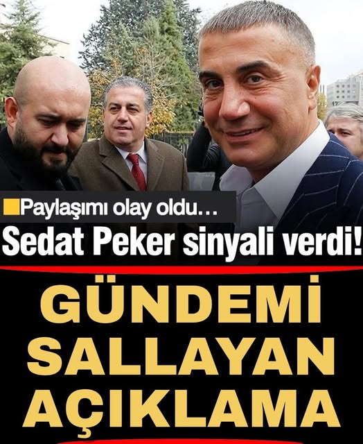 Peker'den Gündemi Sallayan Paylaşım