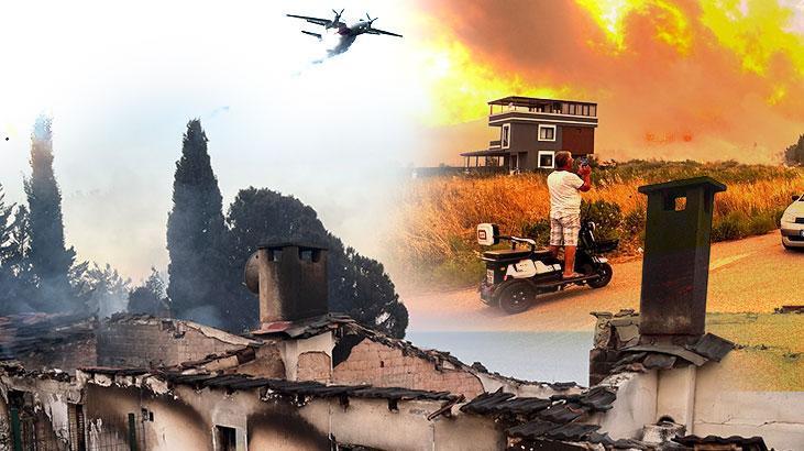İzmir'deki Yangın Hasarı Görüntülendi, Türkiye'de Orman Yangınları Devam Ediyor