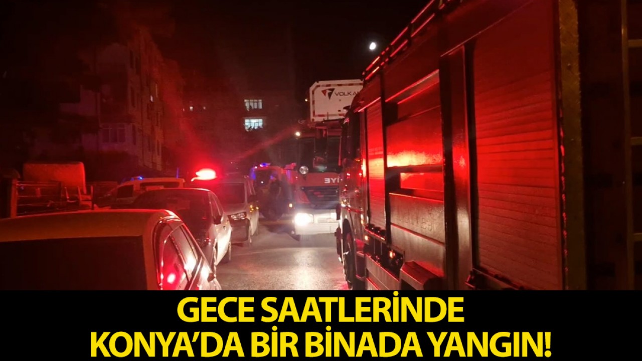 Konya'da Apartman Yangını: Ekiplerin Hızlı Müdahalesiyle Büyümeden Söndürüldü