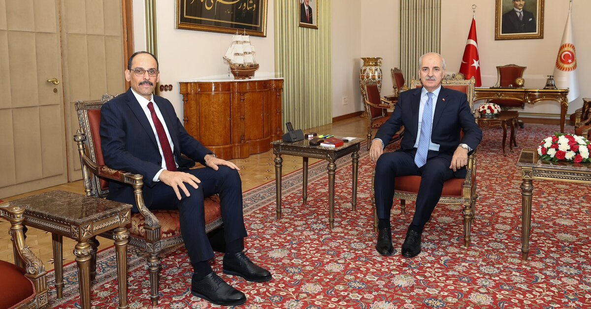 MİT Başkanı Kalın ve TBMM Başkanı Kurtulmuş Görüştü