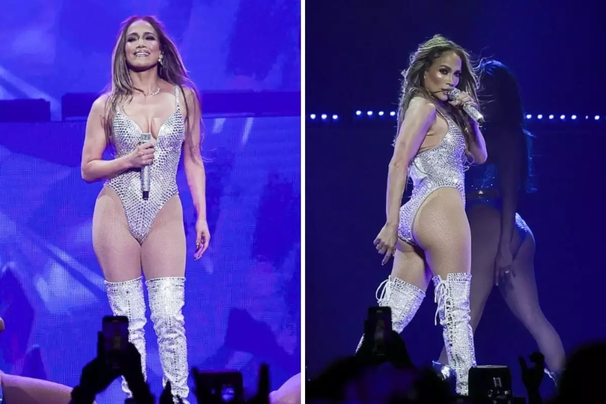 Jennifer Lopez Madrid'de Cesur Sahne Kıyafetiyle Göz Kamaştırdı
