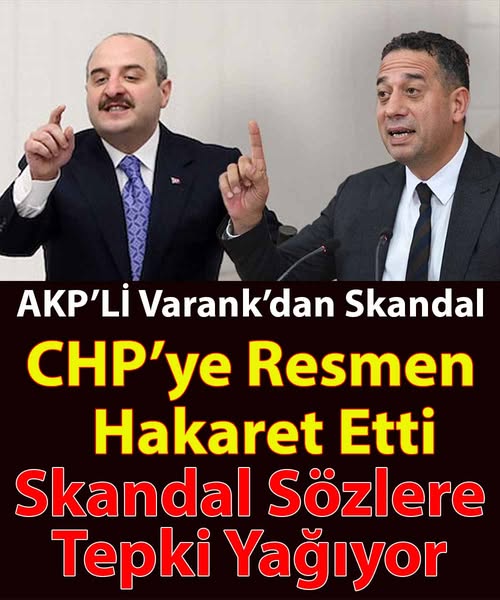 AKP'li Varank'ın Skandal Sözlerine Büyük Tepki